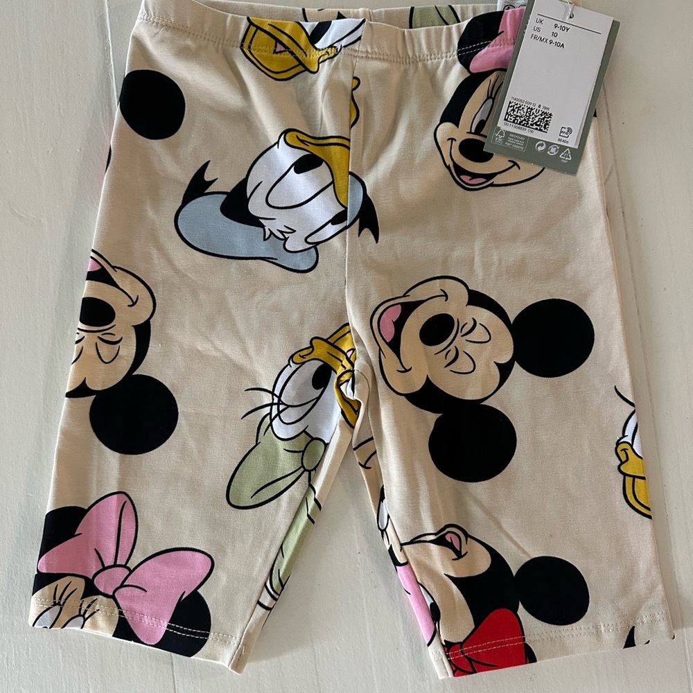 H&M Kids Cartoon Character Shorts - Cream and Multicolor